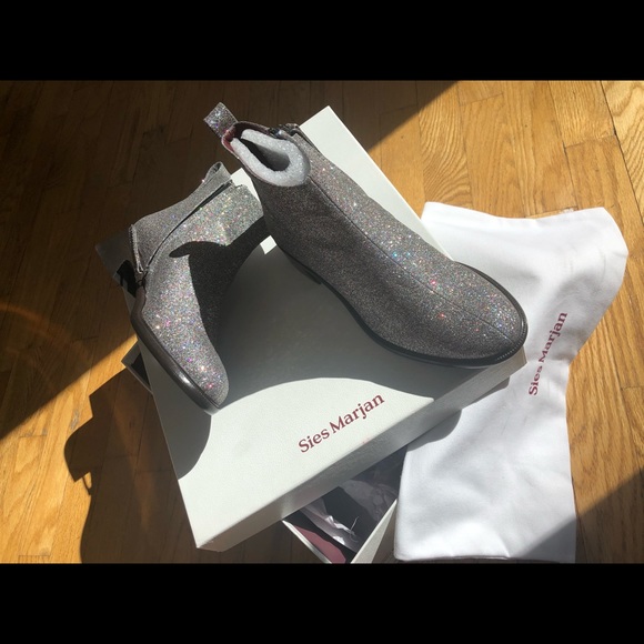 Sies Marjan Glitter Ankle Boots - Picture 3 of 4